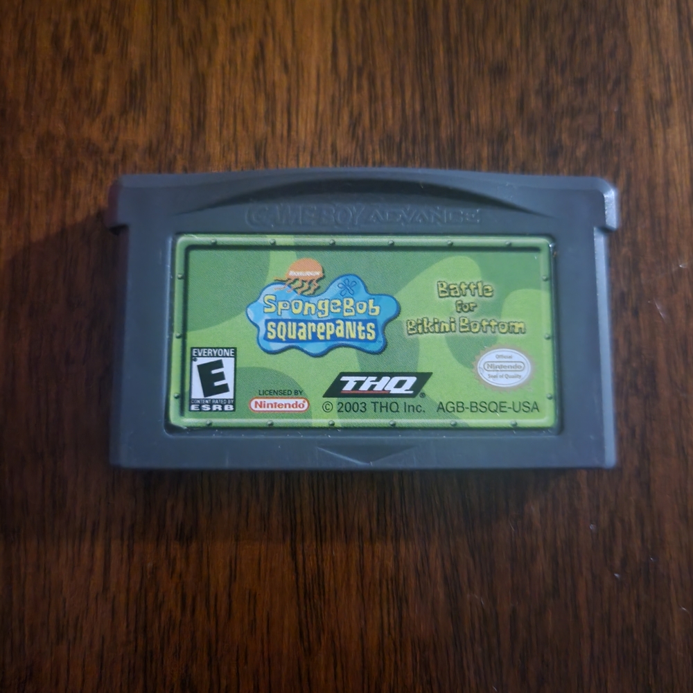 Gameboy Advance Spongebob Game